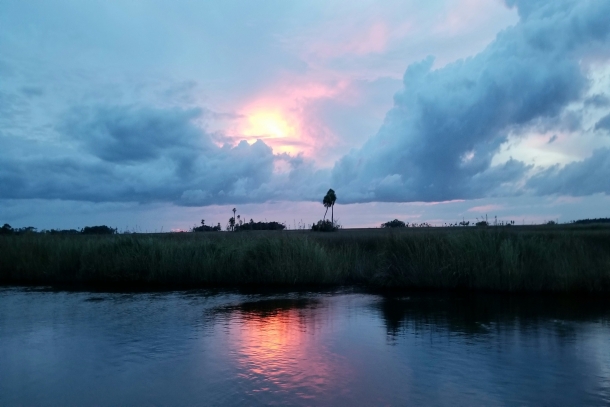 Puple maze sunset in Suwannee